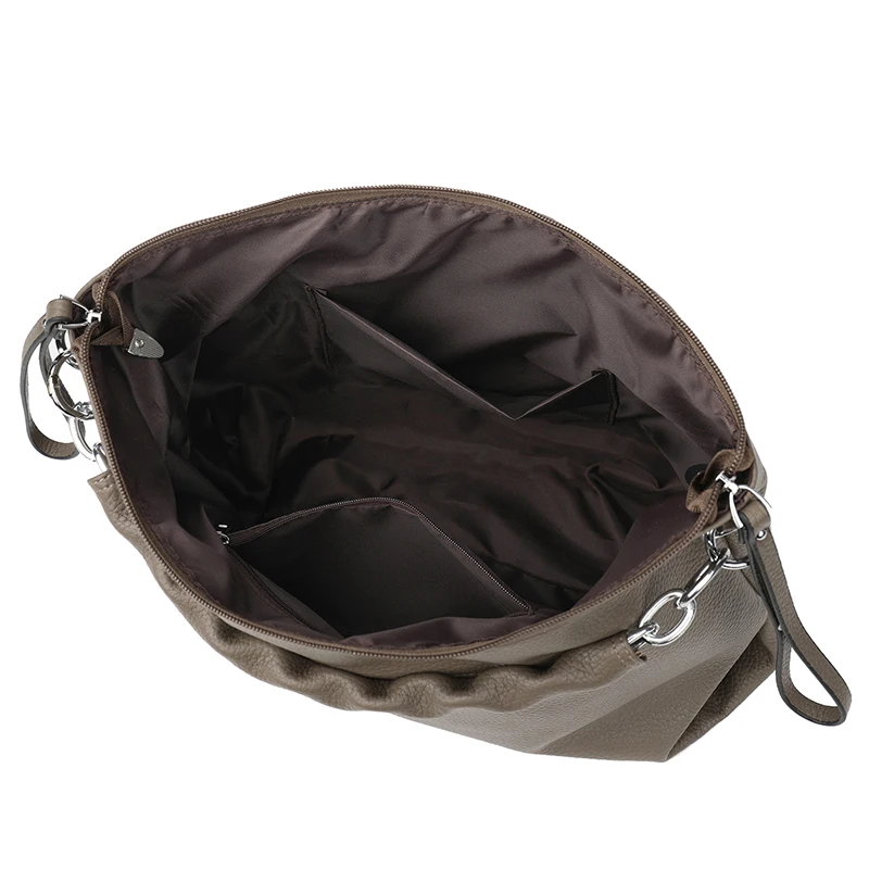 sac à main en cuir souple de grande capacité pour femmes, sac à bandoulière pour dames, sac à bandoulière à une épaule, sac pour mère d'âge moyen