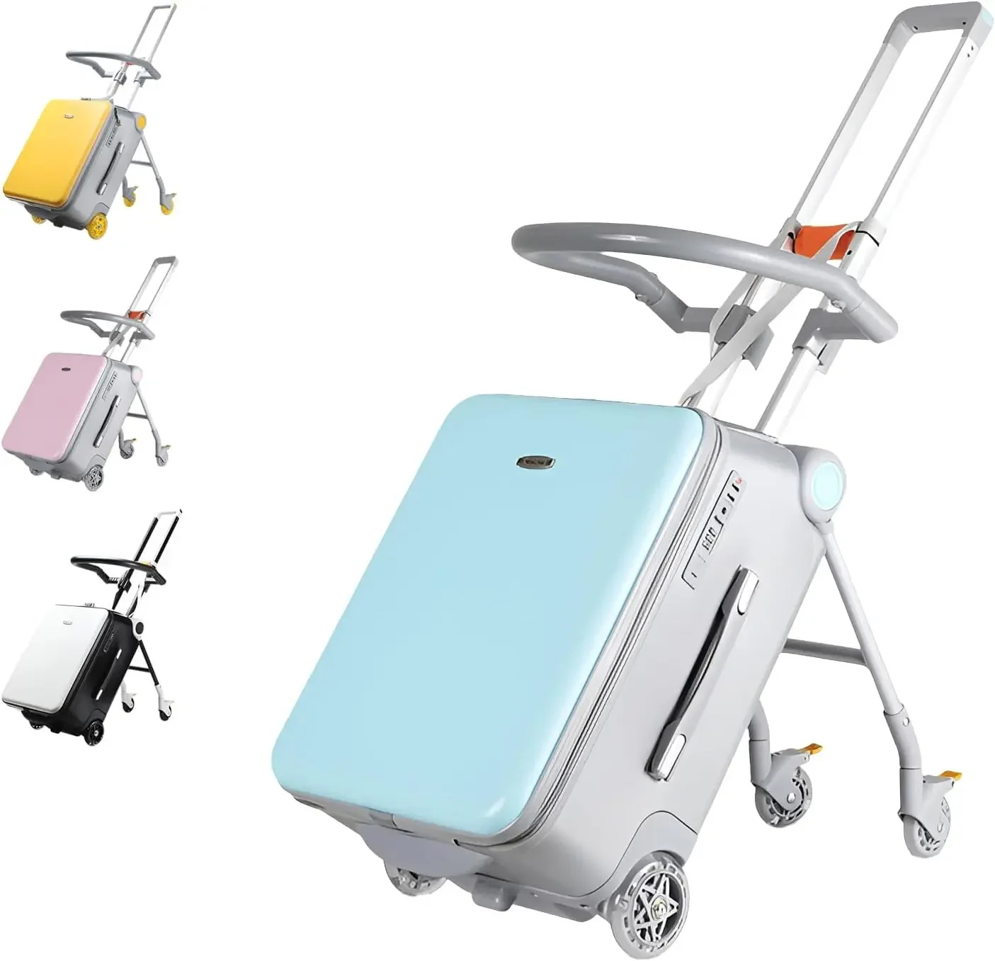 BUNNYFLY Valise pour enfants, étui de transport, bagage pouvant être utilisé comme chariot pour enfants, satisfaisant, pratique pour voyager