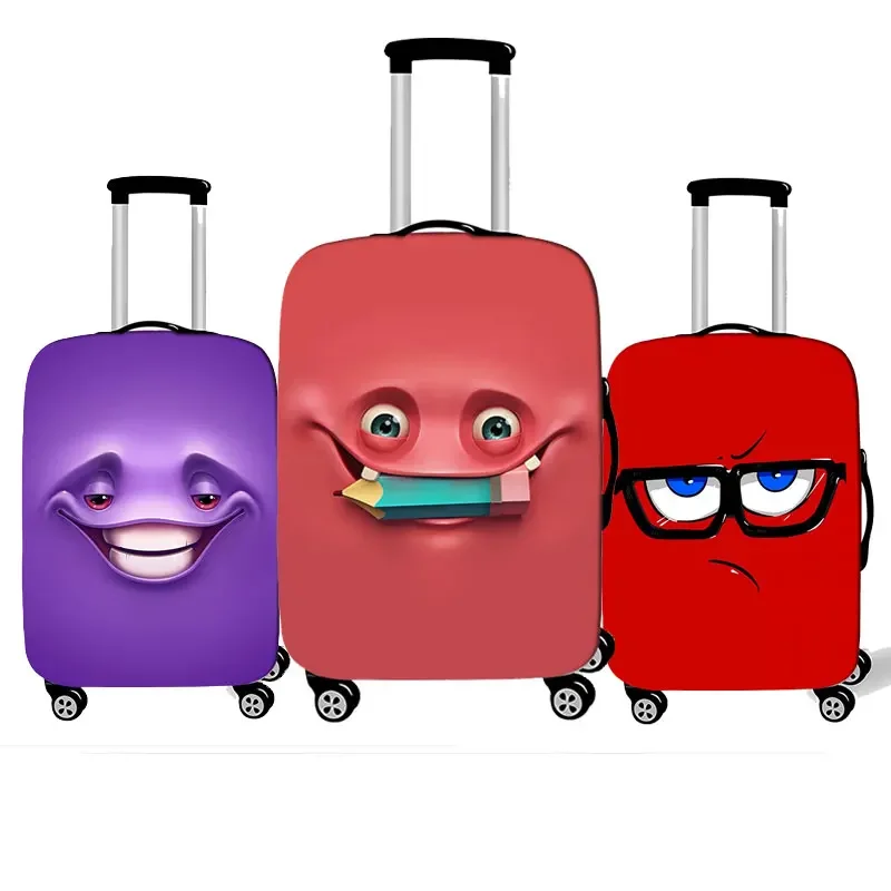 housse de protection pour valise de voyage, expression drôle, étuis anti-poussière élastiques adaptés aux bagages de 18 à 32 pouces, housse nécessaire