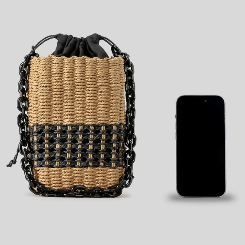 sac de paille carré d'été pour femmes, sac de plage, bohème asus vacances voyage