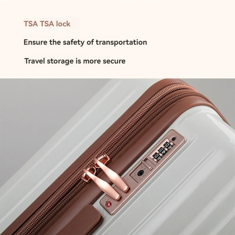 1 piece set 20/ 24inch boarding large capacity expandable suitcase anti scratch surface customs lock shock absorbing brake silent universal wheel two dry and wet separation trolley case suitable for business vacation seaside travel school use