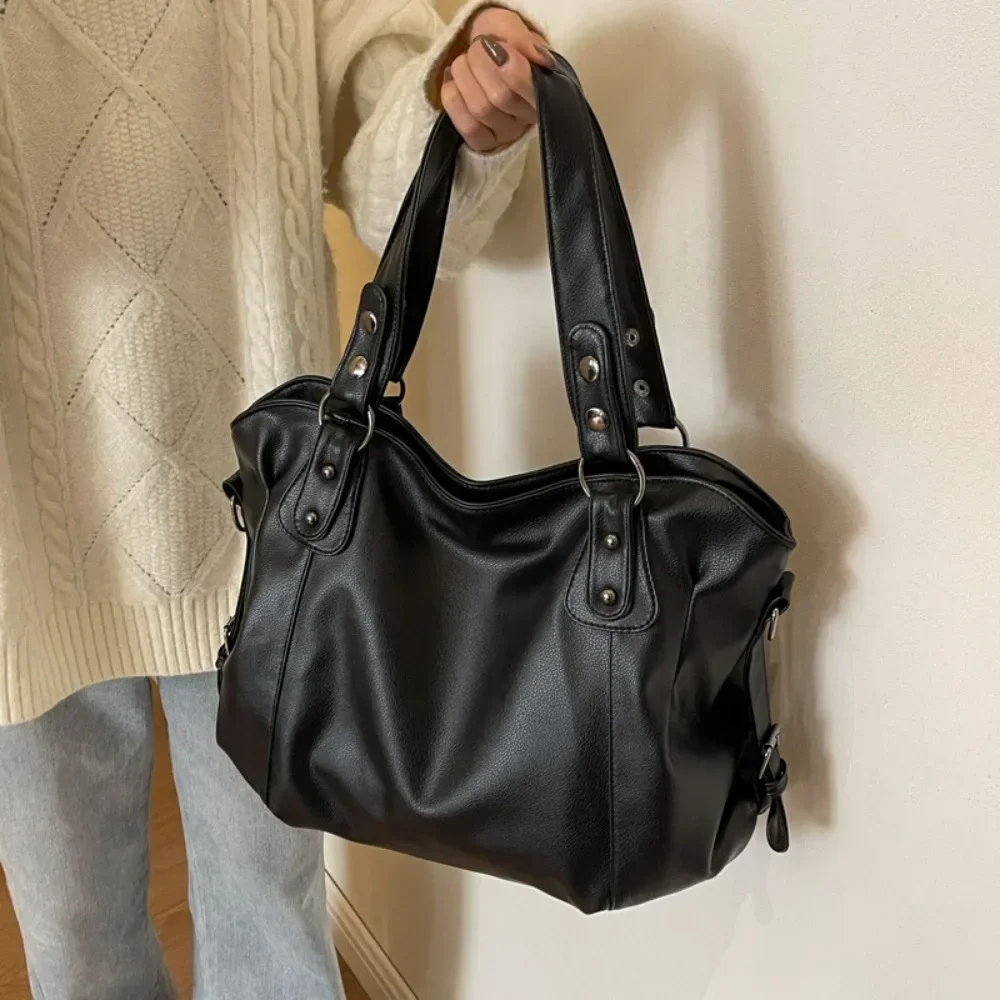 sac à main hobo de grande capacité en cuir souple pour femme, grand fourre tout stylé, sacoche hobos pour dame