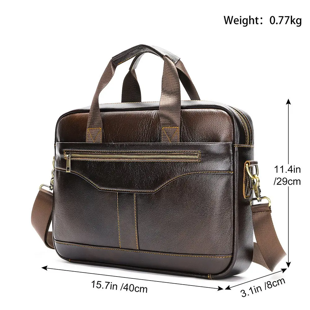 nouveau sac à main pour hommes, sac à main rétro de bureau décontracté d'affaires de grande capacité, sac pour hommes en cuir véritable, sac de bureau, porte documents