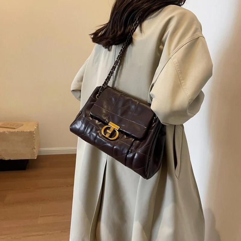 sac à main à la mode pour femmes, en cuir fin, décontracté, tendance, look quotidien ​