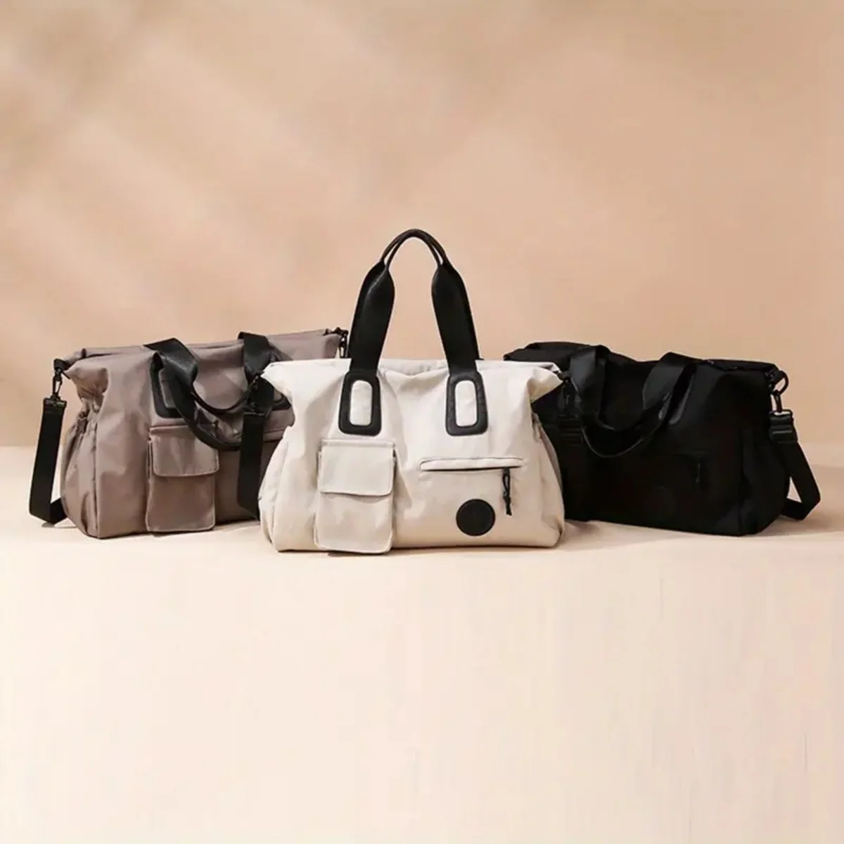 sac à main de voyage de grande capacité, bagage à main léger, sac de fitness avec bandoulière, sac d'ordinateur portable, voyage à courte distance, portable