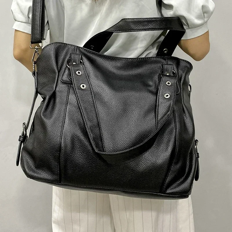 sac à main hobo pour femmes, sacs à bandoulière de grande capacité, fourre tout élégant pour dames, sacoches hobos en cuir souple, sac de shopping pour femmes