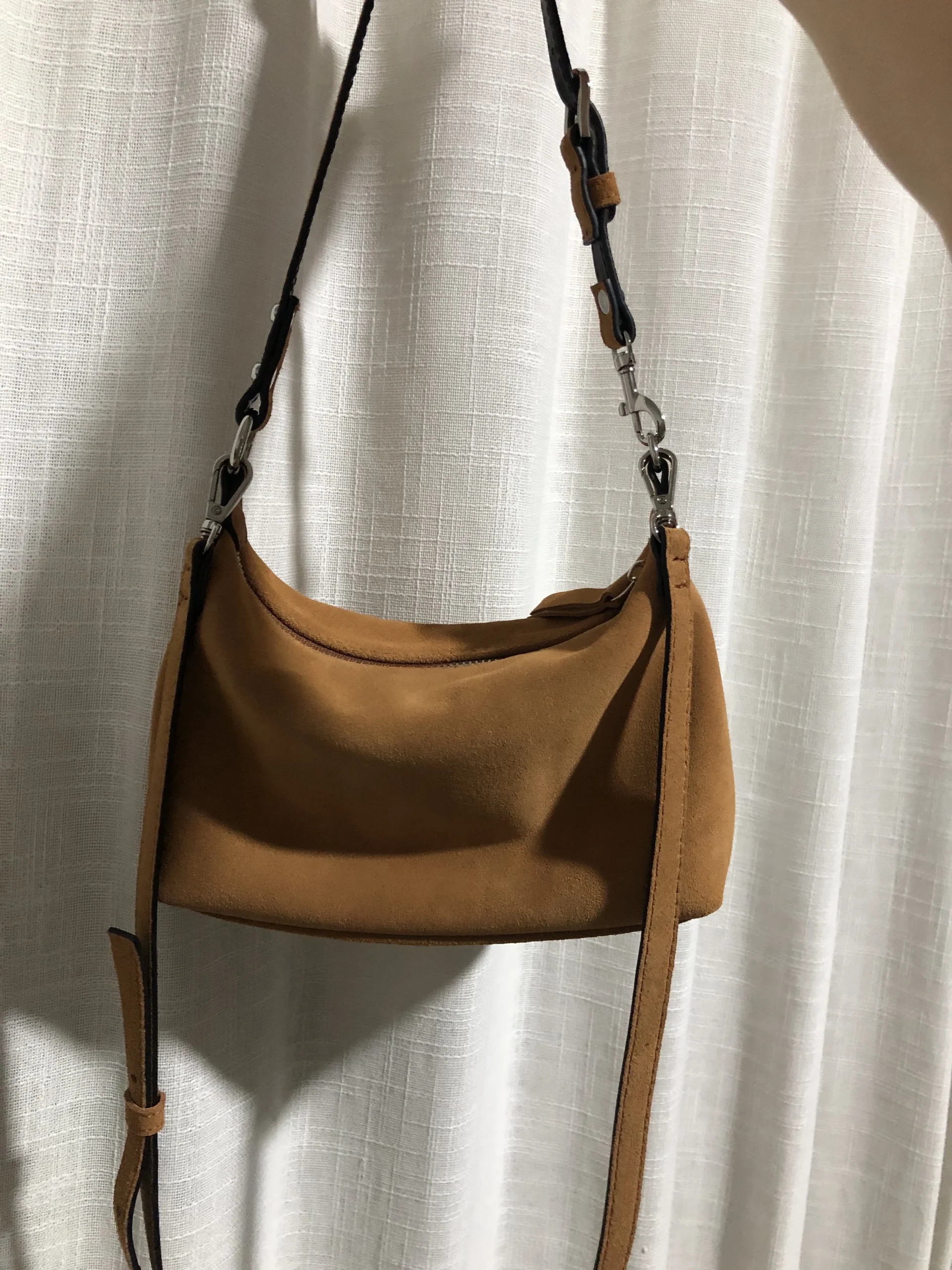 sac hobo en daim véritable pour fille, sac à main rose de luxe d'hiver 2021, sac à main de déclaration populaire, logo personnalisable/fourre tout à bandoulière avec initiale