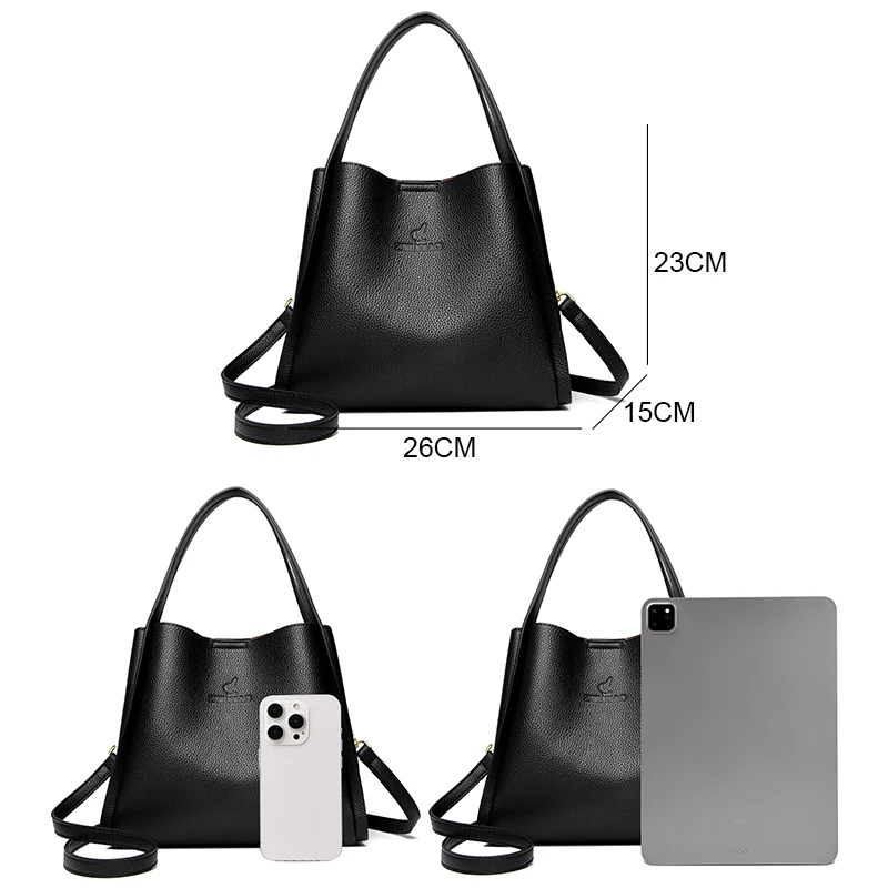 sacs à main en cuir de grande capacité pour femmes, sacs à main de créateur de luxe, sac fourre tout à bandoulière lancé, nouvelle tendance, haute qualité