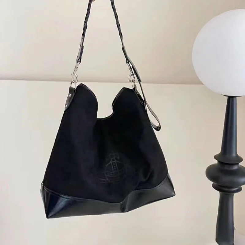 Saturn – sac Hobo en daim, grande capacité, épaule Simple, Wanderlust, mode Design Simple, automne hiver, nouveau Style, fourre-tout