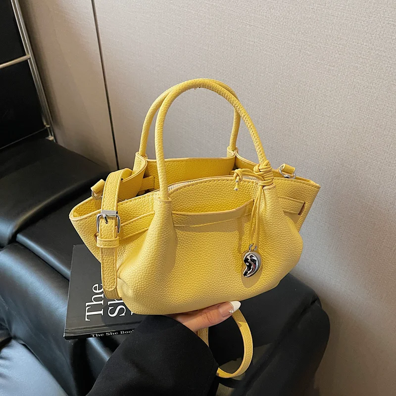 Petits sacs seau d'été tendance pour femmes, sac à bandoulière Simple en cuir PU, sacs à main et bourses délicats, nouvelle collection 2025