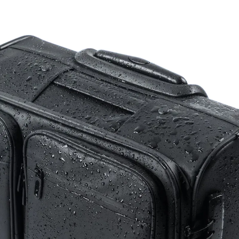 bagage roulant d'affaires pour hommes, sac de voyage à roulettes de 15.6 pouces, valise super étanche pour pilote