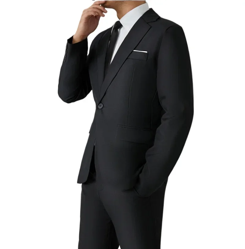 S-8XL costume hommes mode décontracté en plein air (Blazer + pantalon) Gentleman affaires mariage coupe ajustée formelle Style britannique costume de mariage