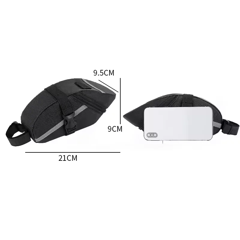 sac de selle de vélo en nylon imperméable, sac de déclenchement de vélo de route de montagne, léger universel, fournitures d'équitation en plein air, sac de rangement d'aileron
