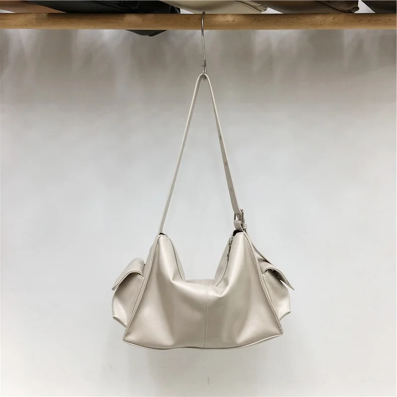 sac à main rétro à la mode sous les bras, fourre tout à bandoulière simple, sac décontracté tendance pour un usage quotidien, cuir pu souple, mini taille