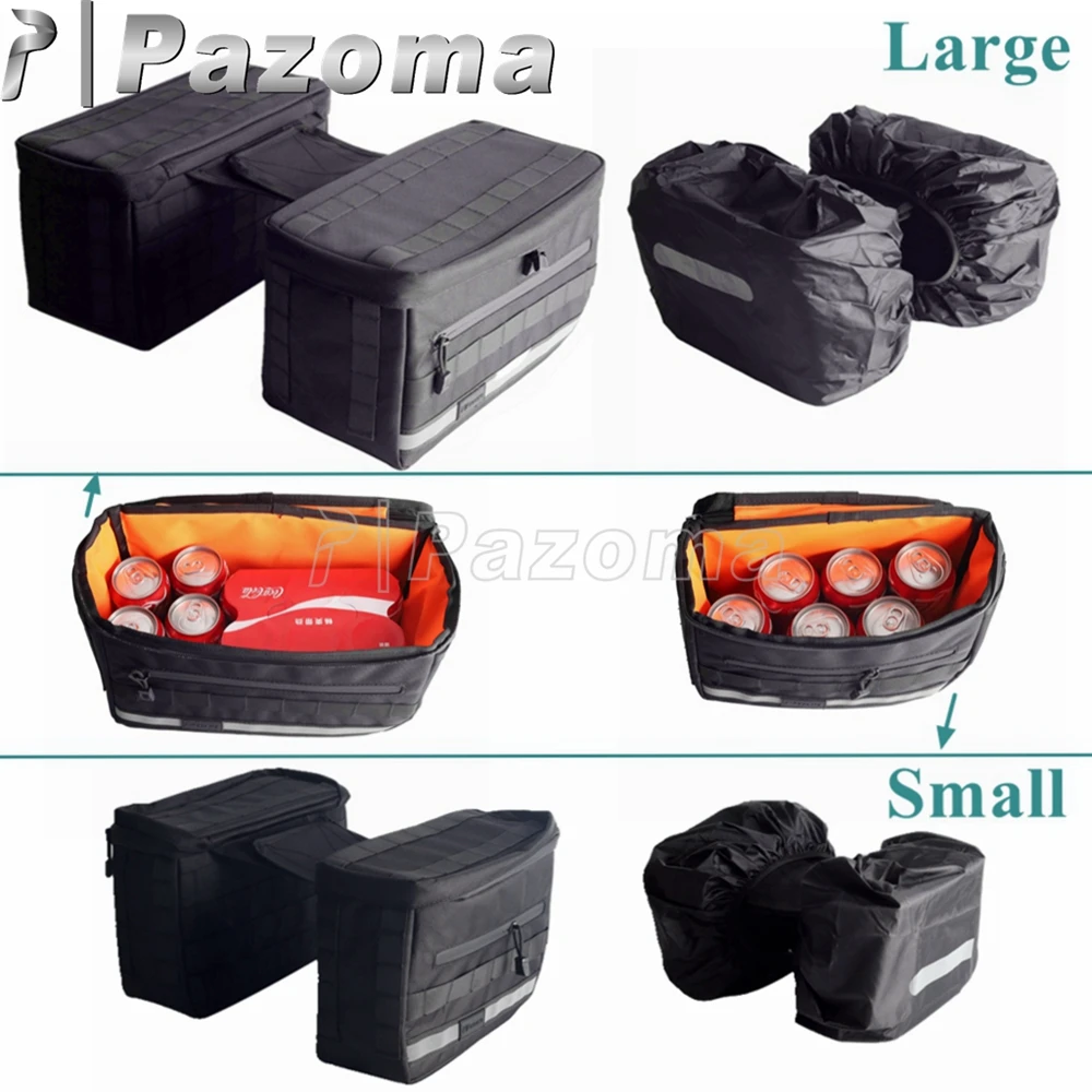 sacoche de style club pour harley sportster dyna softail café racer moto sac de rangement de bagages latéral arrière paquet d'outils de selle de moto