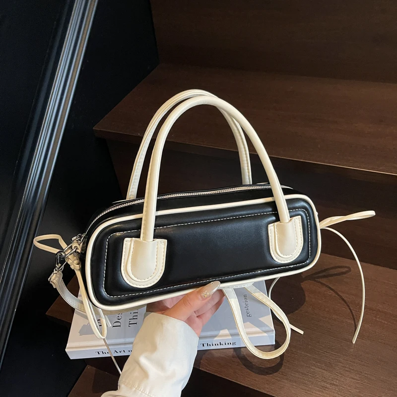 sacs de bowling de luxe pour femmes, sac à main et bourse pour dames, sac d'oreiller de voyage en cuir pu, fourre tout à bandoulière, pochette pour dames