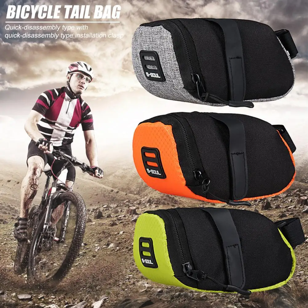 sac de selle de vélo vtt portable réfléchissant, siège de rangement de selle de vélo, pochette à outils arrière, sac de sacoche, accessoires de cyclisme