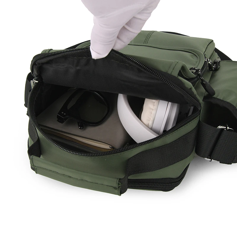 sac à bandoulière carré sportif pour hommes – sac à bandoulière durable de style universitaire à côtés souples avec poches multifonctions