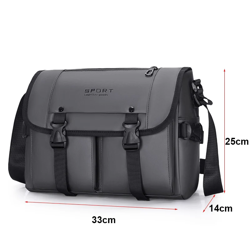 sac messager en tissu imperméable pour hommes, cartables à la mode, sacs initiés, grande capacité, sac à main pour hommes, sac initié, haute qualité