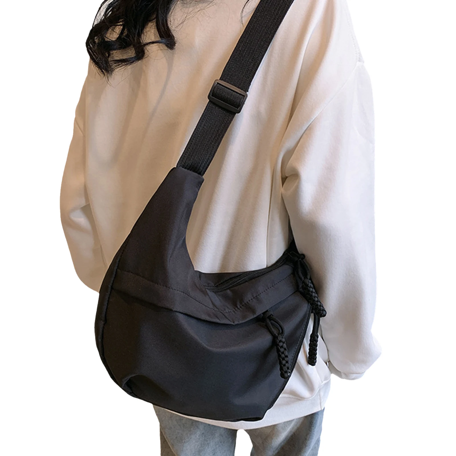 sac à bandoulière simple de grande capacité, nouveau style chic, mode, sac à bandoulière pour les déplacements, cadeau attentionné pour les employés de bureau, 1 pièce/lot