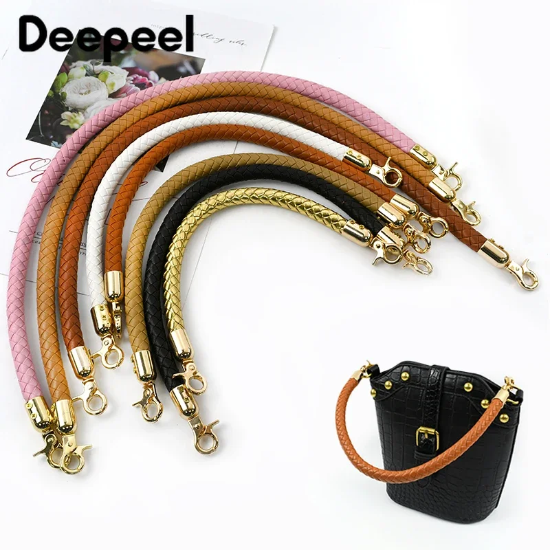 Sac à main tissé en cuir PU pour femme, sangle de remplacement initiée, accessoires de poignée de sac à main, Foy Metal Structure, mode, 30mm, 40mm, 60mm