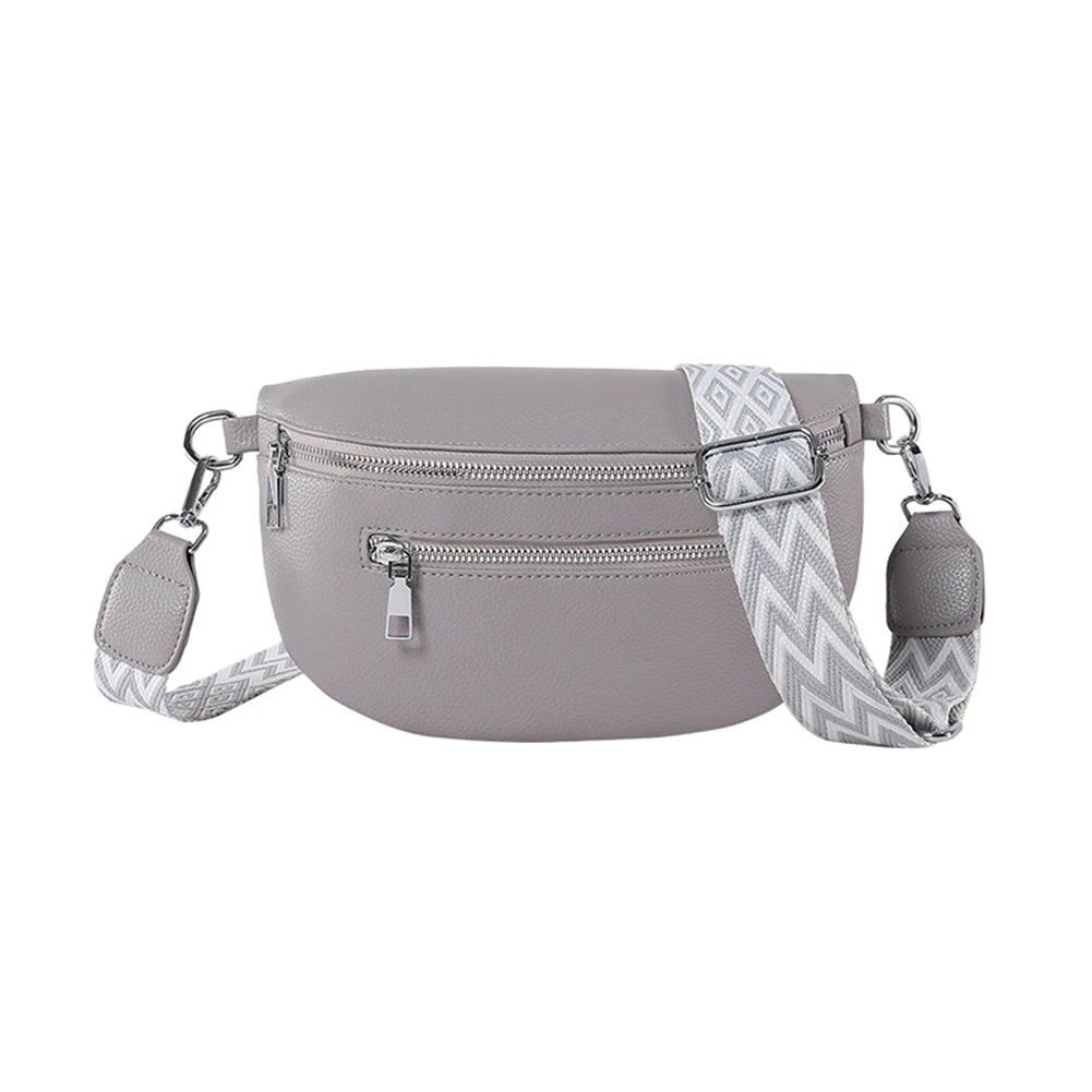 sac à bandoulière élégant pour femmes, avec large sangle, sac à bandoulière simple, multi poches, sac de ceinture rétro, sac de voyage en plein air