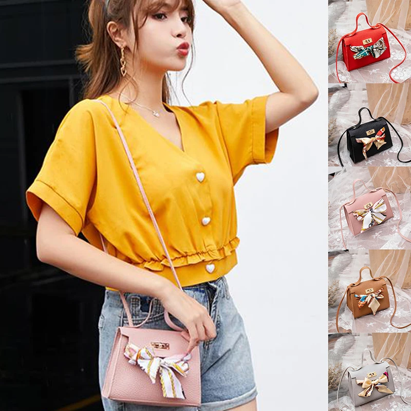 sac à bandoulière carré avec écharpe pour femme, sac à main, cadeau de voyage