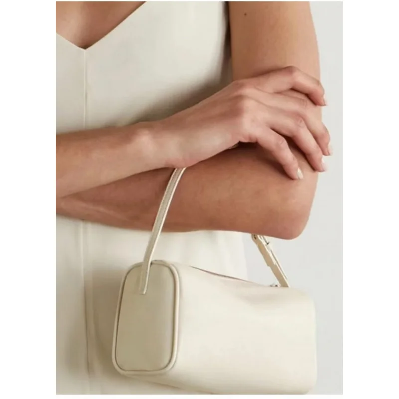 Donna-in Mini sac à main en cuir de veau pleine fleur pour femmes en cuir véritable avec bandoulière sacs à main à bandoulière en forme de baril