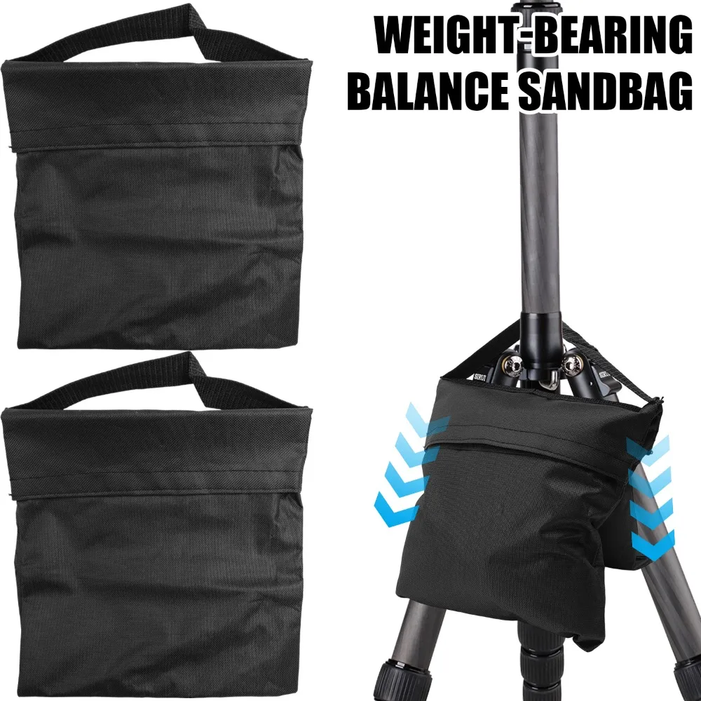 sac de sable d'équilibre portant pour photographie vidéo, sacoche robuste pour support d'arrière plan, trépied, auvent, tente, base de parapluie