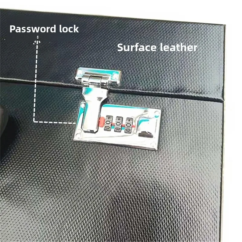 Étui à lunettes de grande capacité, pochette de rangement portable pour lunettes de soleil, verrouillage par mot de passe en cuir, organisateur de couverture de lunettes, valise pour lunettes de soleil