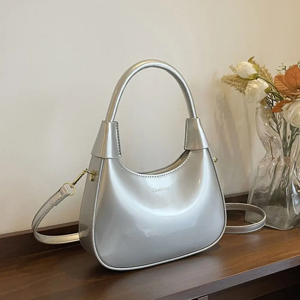 sac fourre tout classique en pu hobo, élégant, grande capacité, sac sous les bras français, anti éclaboussures, texture polyester d'eau, sac à main de voyage