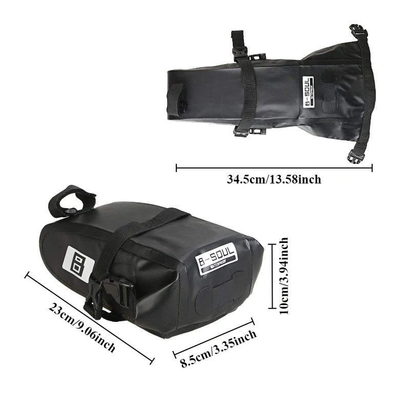 sac de vélo sac arrière entièrement étanche sac de selle sac de selle de route de montagne sac à outils, équipement de vélo, accessoires de vélo