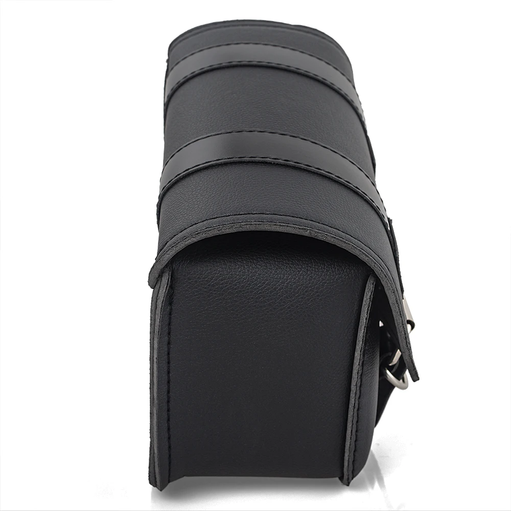 sacs de selle latéraux de moto en cuir pu, sac à outils à bras oscillant, porte bouteille, café racer, sac de rangement étanche pour cruiser
