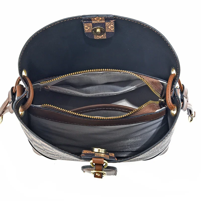 sac seau tendance pour femmes, offre spéciale de la saison, nouveau sac à main en forme de baril poussiéreux, simple, chic, universel, grande capacité, multi voies