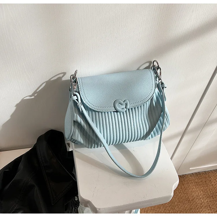2025 sac carré texturé Chic sac à bandoulière froissé pour femmes Luxe bandoulière fourre-tout sac minimaliste sac de banlieue sophistiqué ​