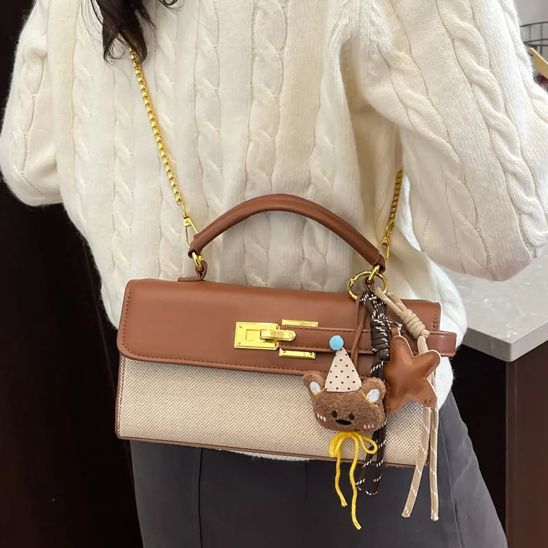 sac fourre tout design de serrure de marque de luxe pour femmes sac à main haut de gamme grande capacité sacs à bandoulière de mode sac à main à bandoulière exquis