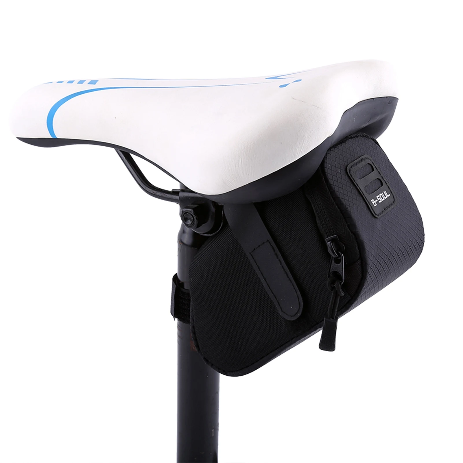 sacoche de dégager de vélo noire, rangement de siège arrière, poudres de queue, sac de vélo pour équipement d'équitation en plein air