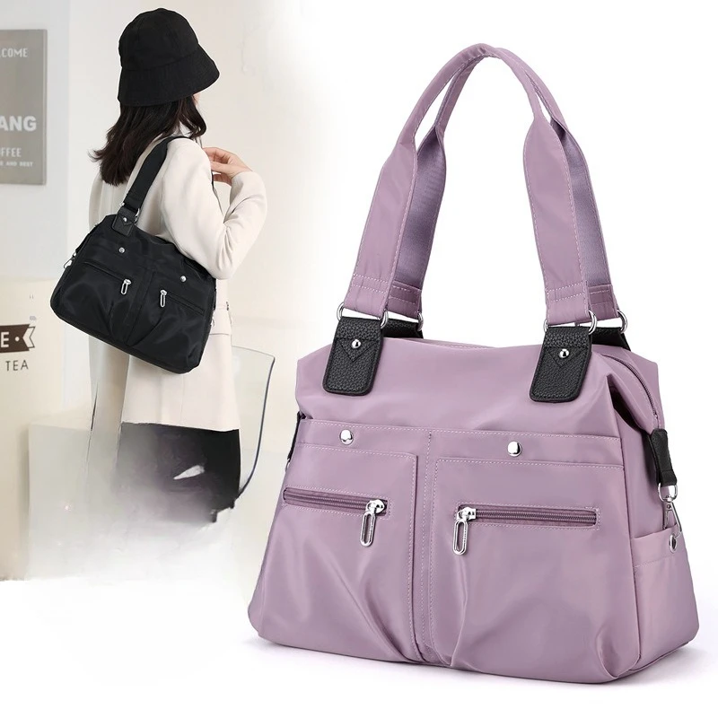 sac fourre-tout sac à main sac à bandoulière pour femmes en nylon imperméable grande capacité shopping sac à bandoulière dames sacs de messager sacs à main