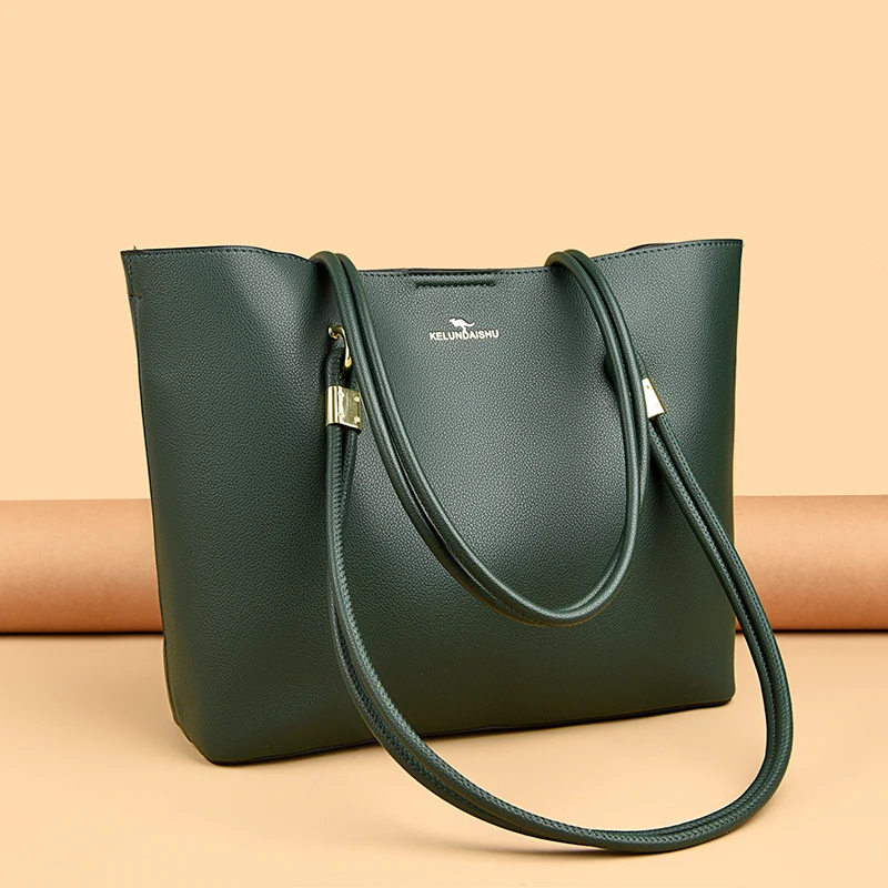 sac hobo en cuir pu pour femmes, sac à bandoulière solide de qualité supérieure, sac seau à la mode, sac à main de grande capacité pour portefeuille de travail scolaire