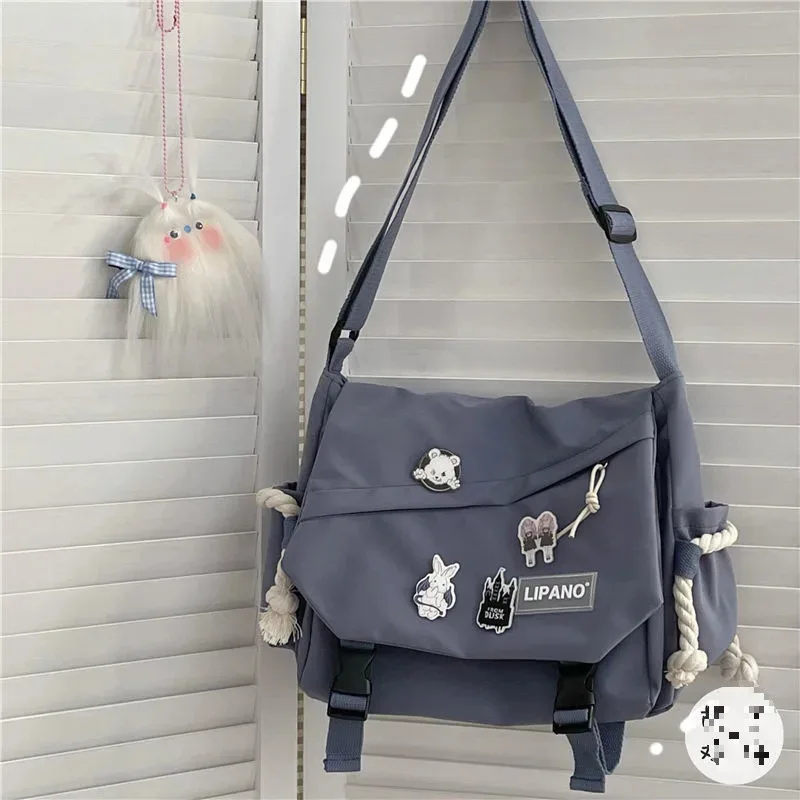 style de rue coréen polyvalent artistique version hong kong sac à bandoulière messager sac à bandoulière