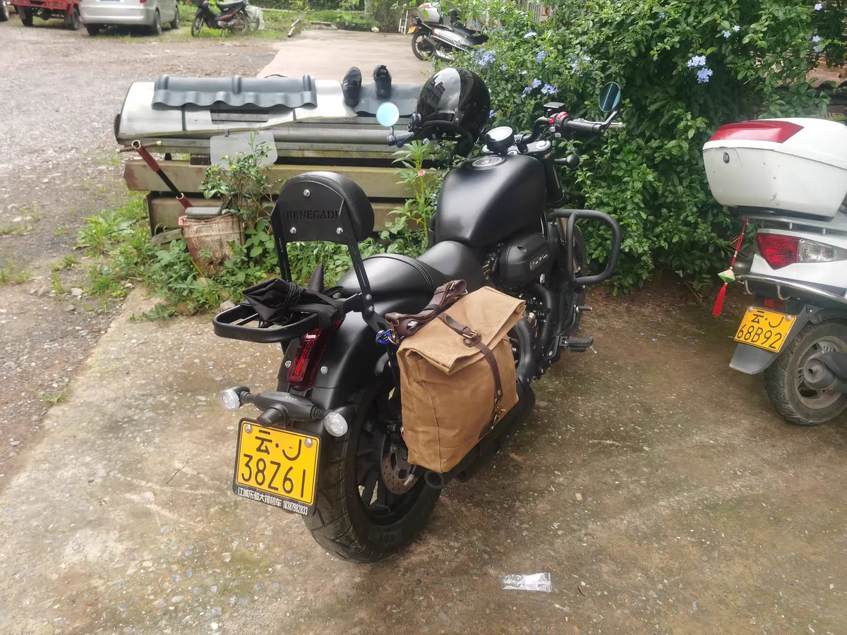 sac de selle de moto universel détachable rapide, sac latéral de moto, sac à dos rétro de grande capacité