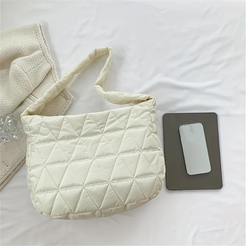 mn sac fourre tout matelassé à bandoulière, idéal pour 03 ou usage, sac initié à la mode avec un design questionquilt stitch