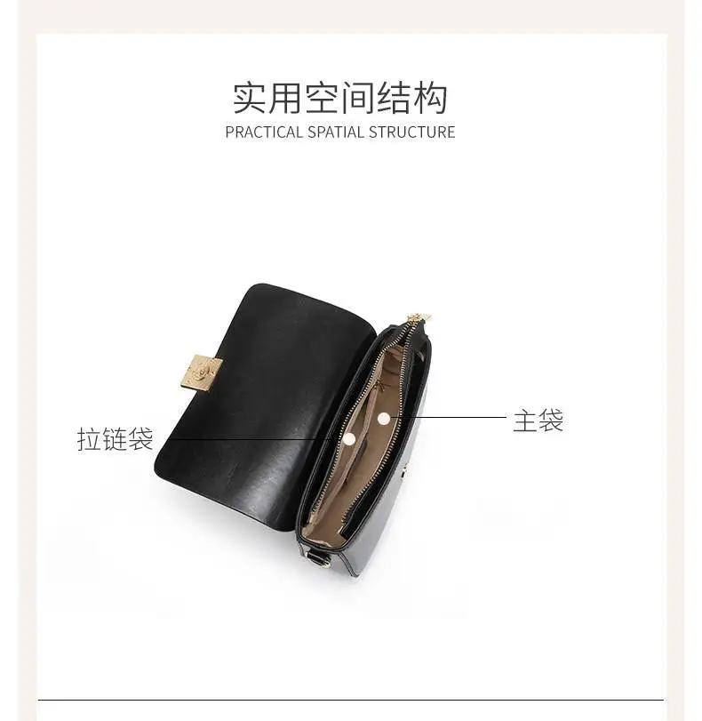 sac carré en cuir de vache lisse pour femmes – sac à bandoulière élégant sous les bras pour filles pour les voyages et les banquets, petit sac à bandoulière