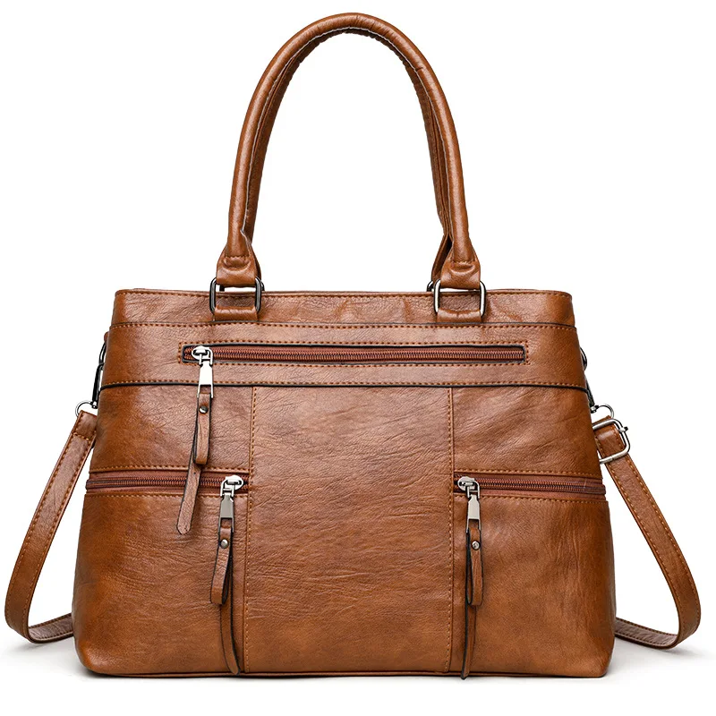 Sac à main élégant pour femmes de haute qualité en cuir sacs à poignée supérieure sac à main dames sac à bandoulière fourre-tout décontracté Bolso Marca Lujo