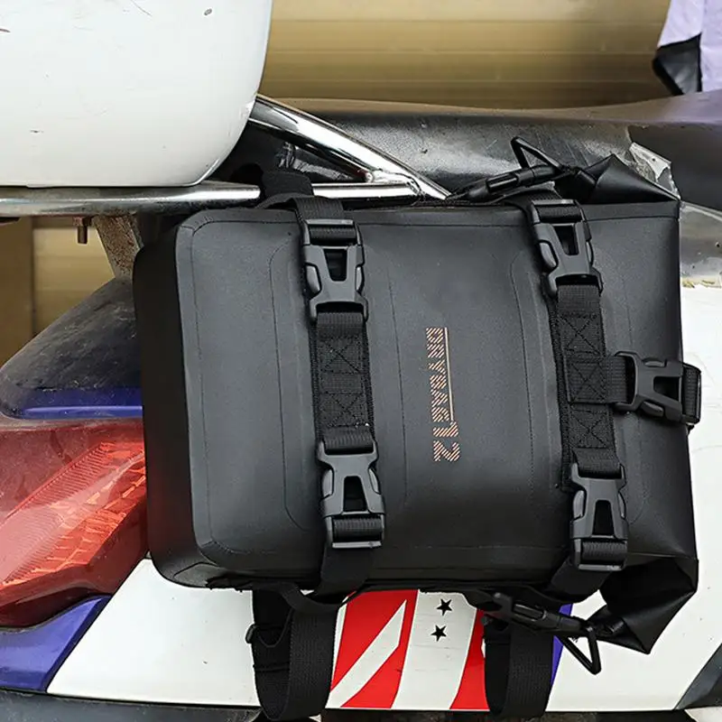 sac de cadre de pare chocs de moto, sac latéral de moto étanche 4l, sacoche de selle de moteur, paquet de rangement, sac arrière de support de coffre pour l'équitation