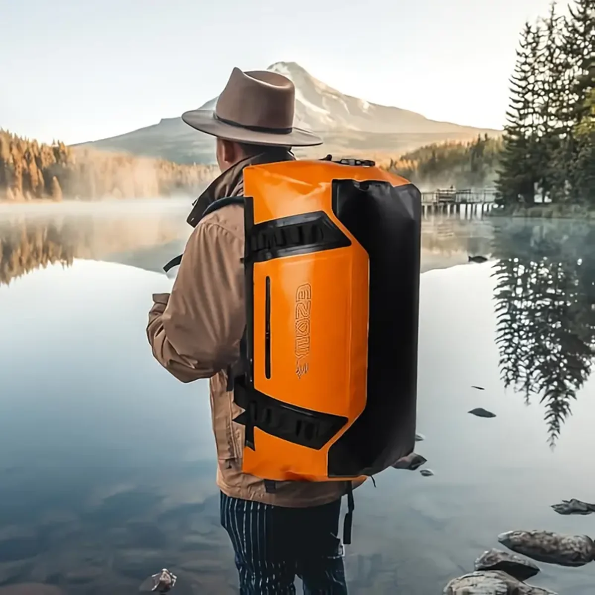 50l moto sac de sport extérieur selle sèche bagages sac à dos universel sac de sport pour camping canotage rafting kayak pêche