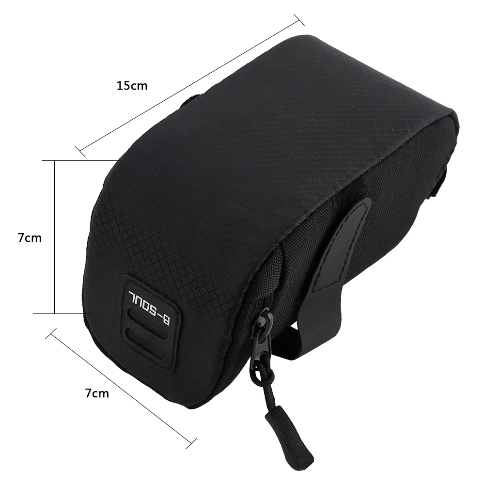 sacoche de dégager de vélo noire, rangement de siège arrière, poudres de queue, sac de vélo pour équipement d'équitation en plein air