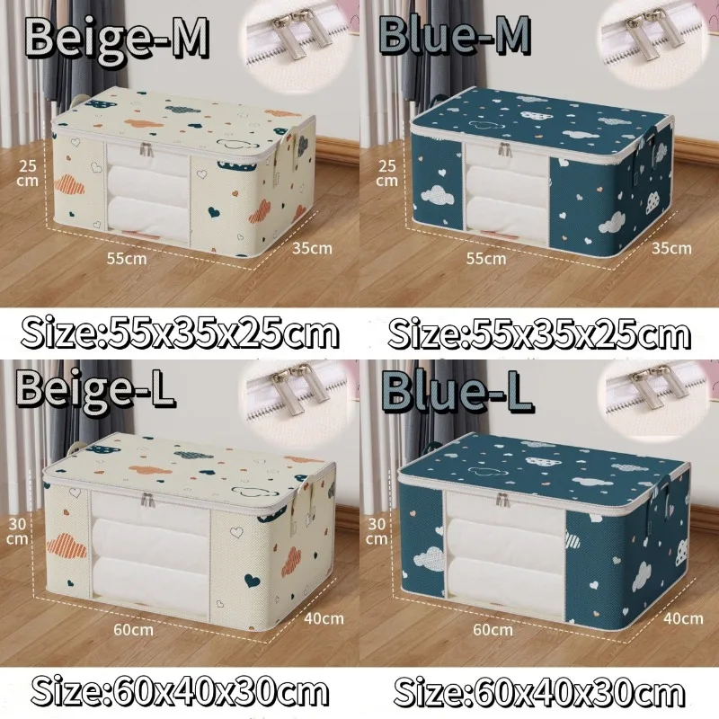 sac de rangement de couette multifonctionnel, anti poussière, résistant à l'humidité, sac de rangement de vêtements de grande capacité, sac d'organisation pour le déménagement de la maison