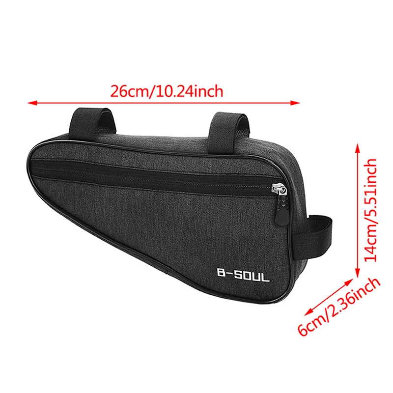 sac triangulaire pour cadre avant de vélo, pochette de rangement de dégager, imperméable, poudres, durable, polyvalent, accessoires de bicyclette