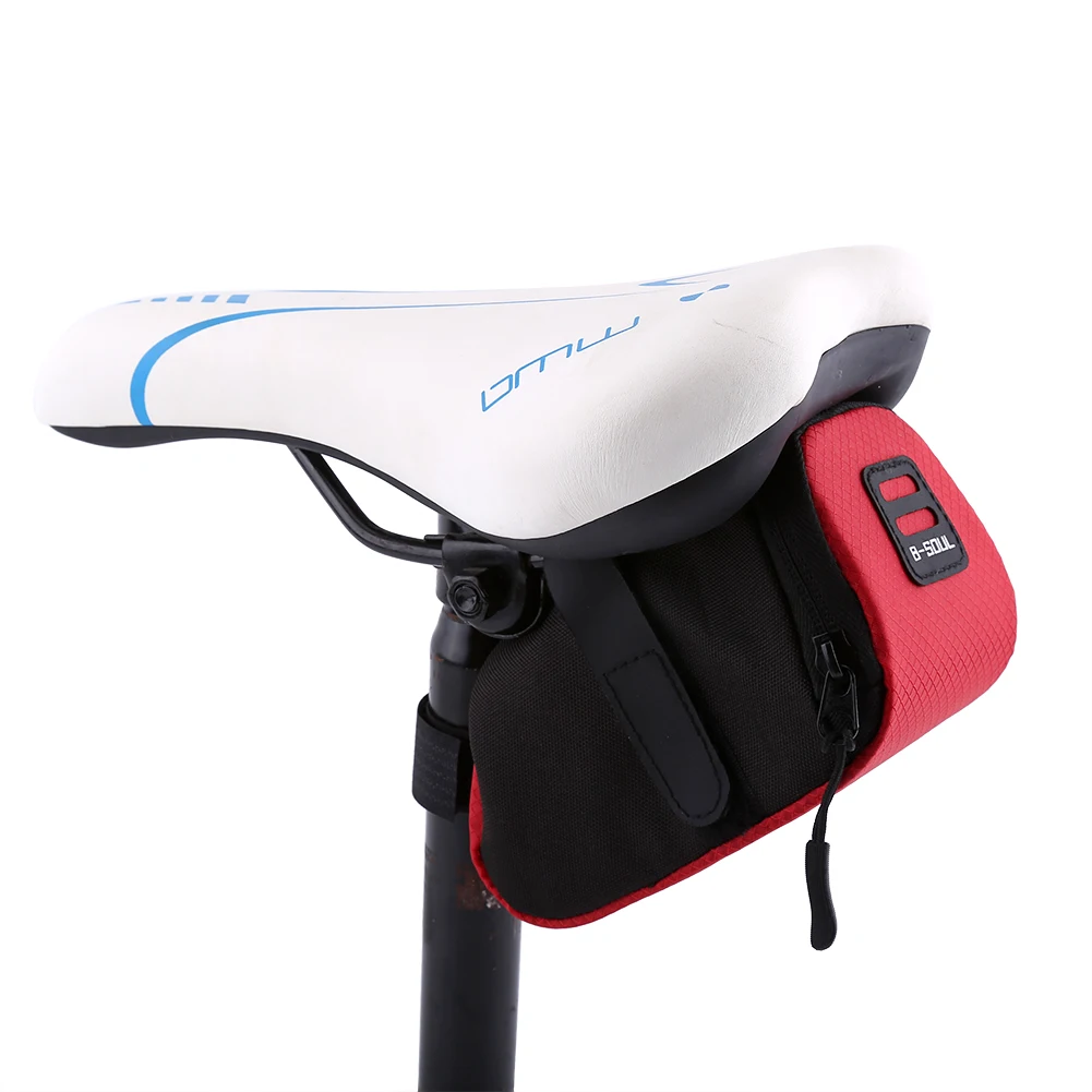 sacoche de dégager de vélo noire, rangement de siège arrière, poudres de queue, sac de vélo pour équipement d'équitation en plein air